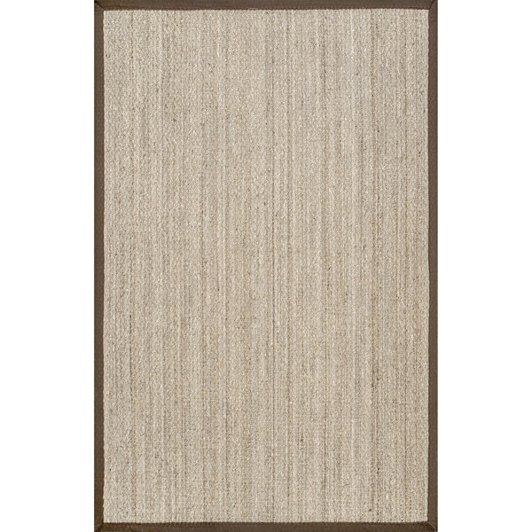 Highland Dunes Burkinshaw Bamboo Slat/Seagrass Beige Rug & Reviews